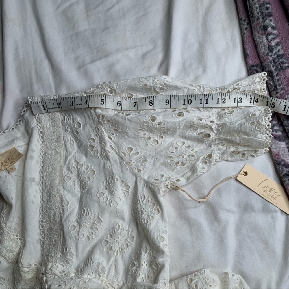 ANTHROPOLOGIE Love the label Puff Sleeve LaceDress - Picture 13 of 16